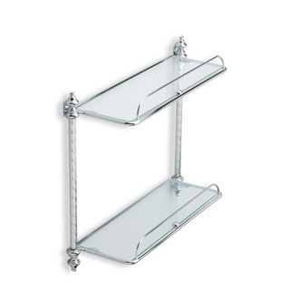 Bathroom Shelf Double Glass Bathroom Shelf StilHaus G694